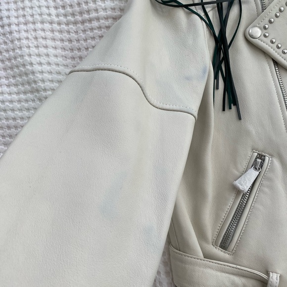 NWT Maje leather jacket, never worn - Picture 7 of 8